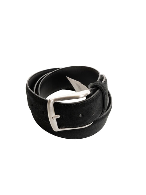 CASUAL Ceinture en cuir su&eacute;d&eacute; pouvant &ecirc;tre raccourcie noir - Ceintures