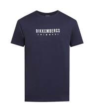 BIKKEMBERGS ICONIC T-shirt en coton, manches courtes marine - T-shirt - 5