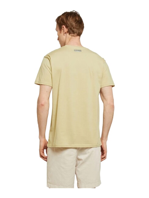 ICONIC T-shirt en coton, manches courtes beige - T-shirt