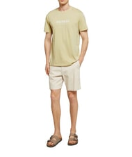 BIKKEMBERGS ICONIC T-shirt en coton, manches courtes beige - T-shirt - 4