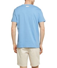 BIKKEMBERGS ICONIC T-shirt en coton, manches courtes azur&eacute; - T-shirt - 2