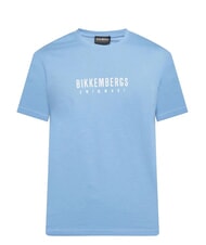 BIKKEMBERGS ICONIC T-shirt en coton, manches courtes azur&eacute; - T-shirt - 5