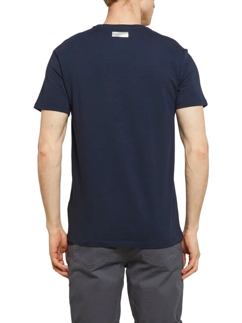 BASIC T-shirt &agrave; manches courtes et col rond marine - T-shirt