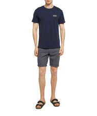 BIKKEMBERGS BASIC T-shirt &agrave; manches courtes et col rond marine - T-shirt - 4