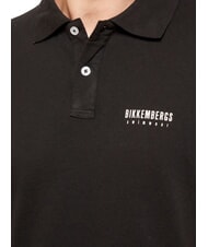 BIKKEMBERGS ICONIC Polo en coton, manches courtes noir - chemise polo - 3
