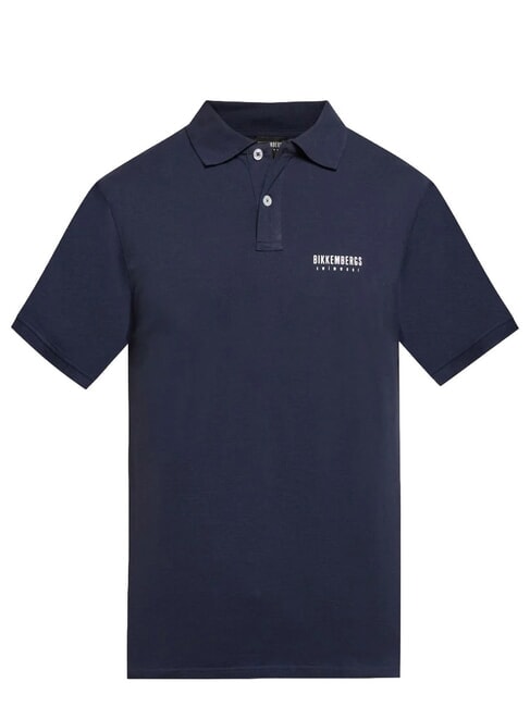 ICONIC Polo en coton, manches courtes marine - chemise polo