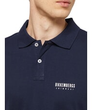 BIKKEMBERGS ICONIC Polo en coton, manches courtes marine - chemise polo - 3