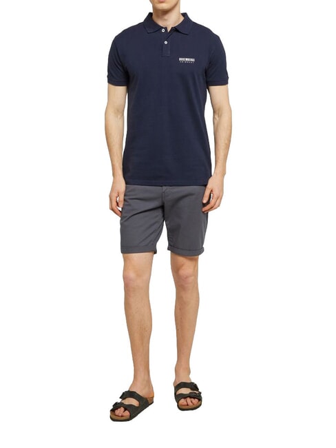 ICONIC Polo en coton, manches courtes marine - chemise polo