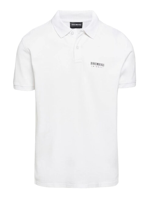 ICONIC Polo en coton, manches courtes blanc - chemise polo