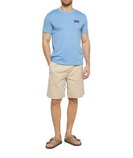 BIKKEMBERGS BASIC T-shirt &agrave; manches courtes et col rond azur&eacute; - T-shirt - 4