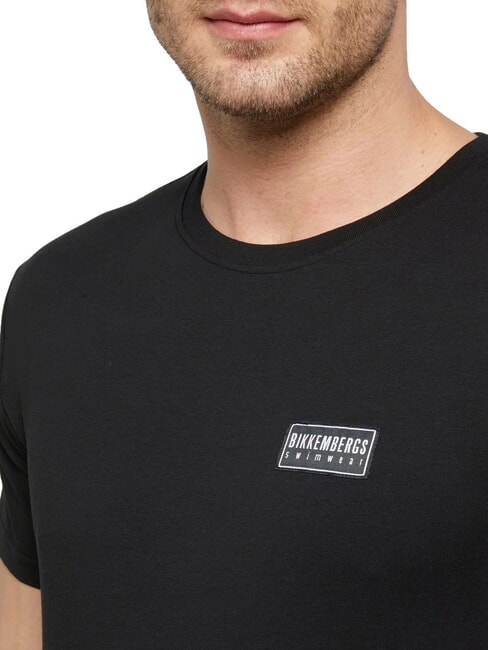 BASIC T-shirt &agrave; manches courtes et col rond noir - T-shirt