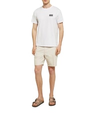 BIKKEMBERGS BASIC T-shirt &agrave; manches courtes et col rond blanc - T-shirt - 4