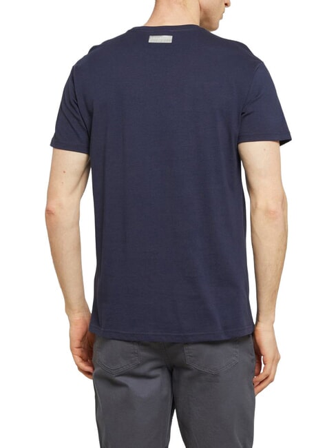ICONIC T-shirt en coton, manches courtes marine - T-shirt