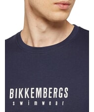 BIKKEMBERGS ICONIC T-shirt en coton, manches courtes marine - T-shirt - 3