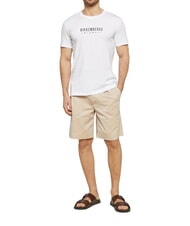 BIKKEMBERGS ICONIC T-shirt en coton, manches courtes blanc - T-shirt - 4