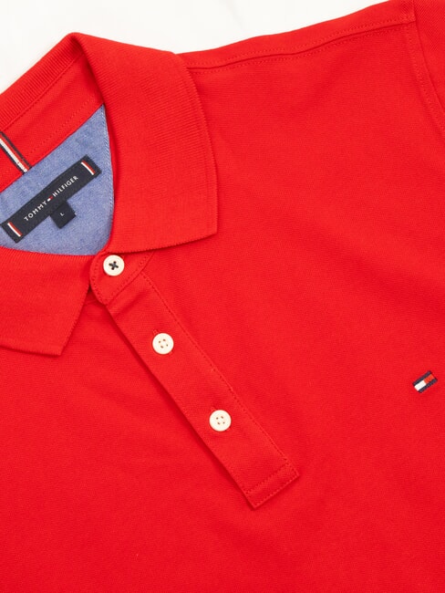 TH polo &agrave; manches courtes rouge primaire - chemise polo