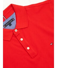TOMMY HILFIGER TH polo &agrave; manches courtes rouge primaire - chemise polo - 2