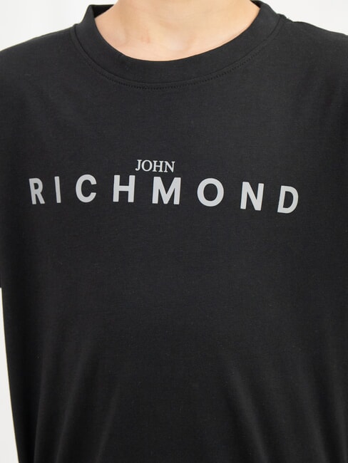 RUNDAVO T-shirt + short Noir argent - Surv&ecirc;tements pour enfants