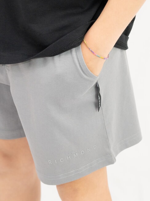 RUNDAVO T-shirt + short Noir argent - Surv&ecirc;tements pour enfants