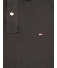 TOMMY HILFIGER TH polo en piqu&eacute; de coton &agrave; manches courtes ck noir - chemise polo - 2