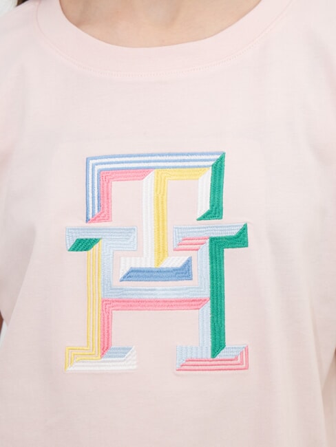 KIDS BIMBA T-shirt en coton rose fantaisie - Tee-shirt enfant