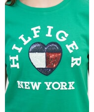 TOMMY HILFIGER KIDS BIMBA T-shirt en coton Vert olympique - Tee-shirt enfant - 2
