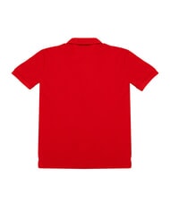 TOMMY HILFIGER TH polo en coton &agrave; manches courtes rouge primaire - chemise polo - 3