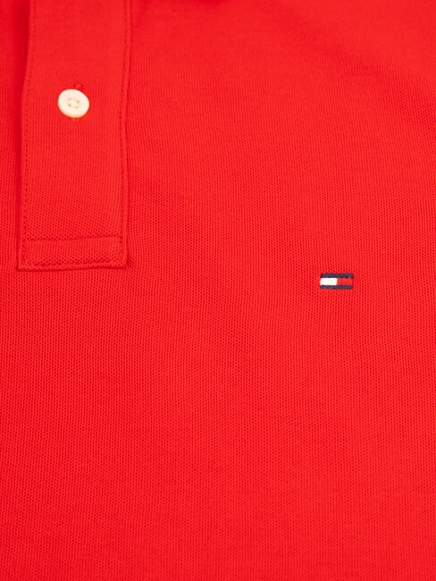 TH polo en coton &agrave; manches courtes rouge primaire - chemise polo