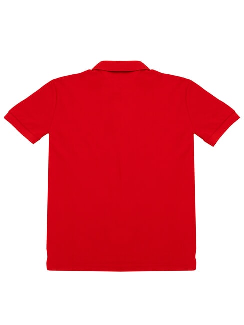 TH polo en coton &agrave; manches courtes rouge primaire - chemise polo