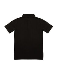 TOMMY HILFIGER TH polo en piqu&eacute; de coton &agrave; manches courtes ck noir - chemise polo - 3