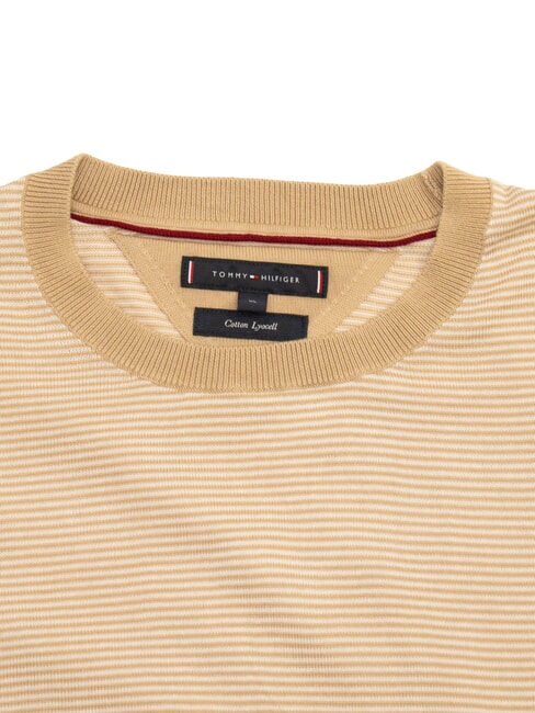 TH Pull en m&eacute;lange de coton rose classique / blanc optique - Pulls pour hommes