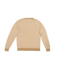 TOMMY HILFIGER TH Pull en m&eacute;lange de coton rose classique / blanc optique - Pulls pour hommes - 4