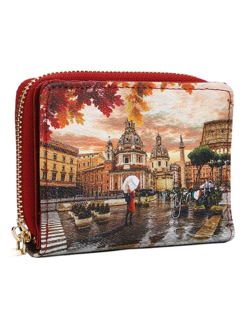 YESBAG petit portefeuille Rome sous la pluie - Portefeuilles Femme