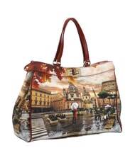 YNOT YESBAG Sac bandouli&egrave;re XL Rome sous la pluie - Sacs pour Femme - 2