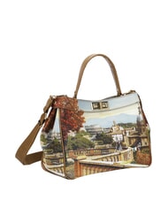 YNOT YESBAG Sac &agrave; main L, avec bandouli&egrave;re Paysage de Rome - Sacs pour Femme - 2