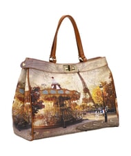 YNOT YESBAG Sac bandouli&egrave;re XL Paris dr&ocirc;le - Sacs pour Femme - 2