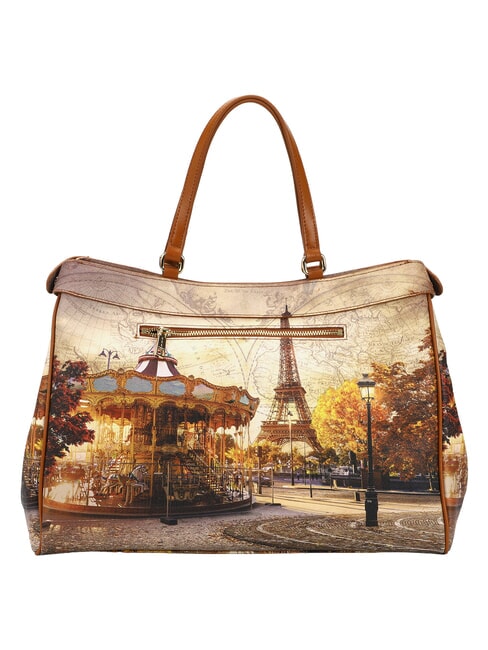 YESBAG Sac bandouli&egrave;re XL Paris dr&ocirc;le - Sacs pour Femme