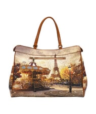 YNOT YESBAG Sac bandouli&egrave;re XL Paris dr&ocirc;le - Sacs pour Femme - 3
