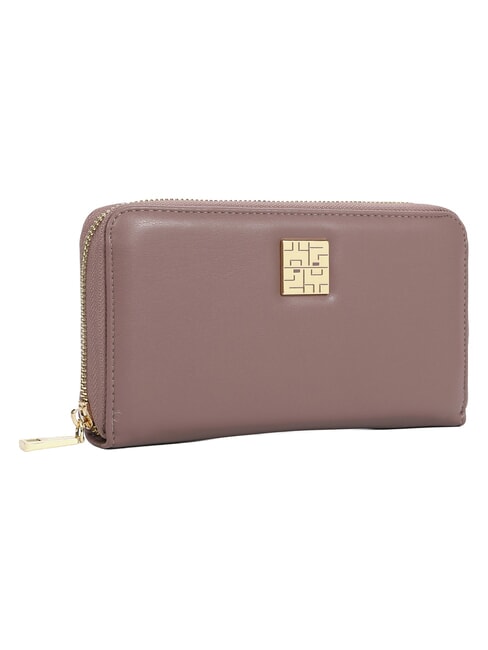 LADY Grand portefeuille zipp&eacute; mauve - Portefeuilles Femme