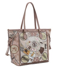 YNOT FASHIONOPOLY sac de courses, sac bandouli&egrave;re rougir - Sacs pour Femme - 2