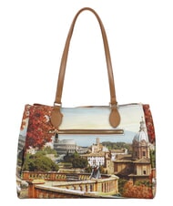 YNOT YESBAG Sac bandouli&egrave;re M Paysage de Rome - Sacs pour Femme - 3