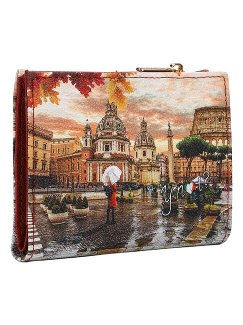 YESBAG petit portefeuille Rome sous la pluie - Portefeuilles Femme