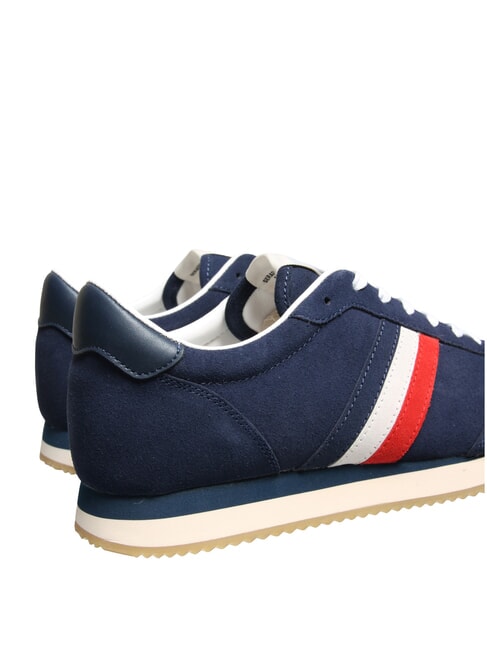 ROME Baskets en cuir bleu France rouge - Chaussures Homme