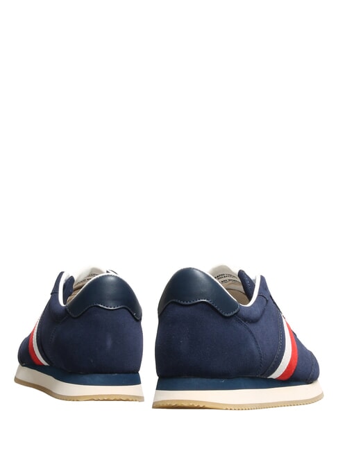 ROME Baskets en cuir bleu France rouge - Chaussures Homme