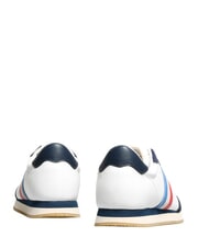 SERAFINI ROME Baskets en cuir blanc bleu France - Chaussures Homme - 5