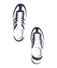 SERAFINI ROME Baskets en cuir blanc bleu France - Chaussures Homme - 6