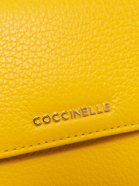 METALLIC SOFT Pochette en cuir avec bandouli&egrave;re ensoleill&eacute; - Sacs pour Femme