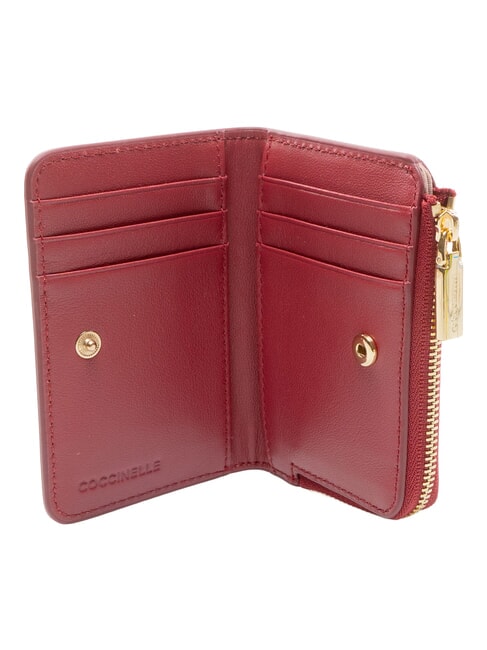 METALLIC PATENT portefeuille en cuir sangria - Portefeuilles Femme