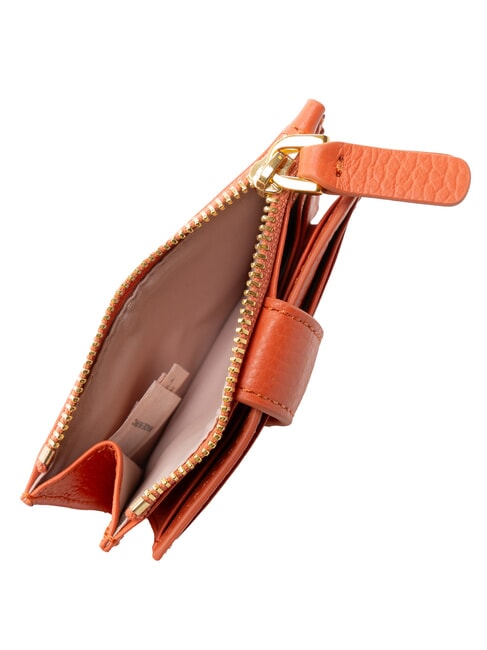 DEW Porte-cartes en cuir avec porte-monnaie rouge grenadine - Portefeuilles Femme