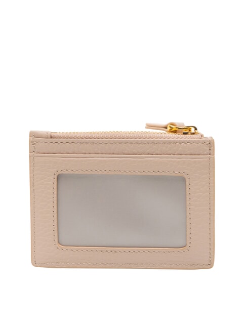 DEW Porte-cartes en cuir avec porte-monnaie rosaces - Portefeuilles Femme